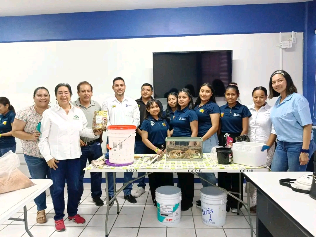 Estudiantes reforestando